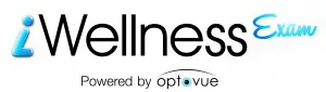 A logo for wellness powered by optovue.
