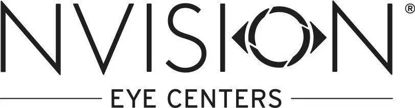 A black and white logo of the vision center.